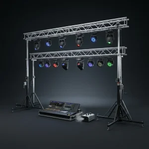 Iluminação Cénica para Palco com Técnico — imagem de produto em estúdio